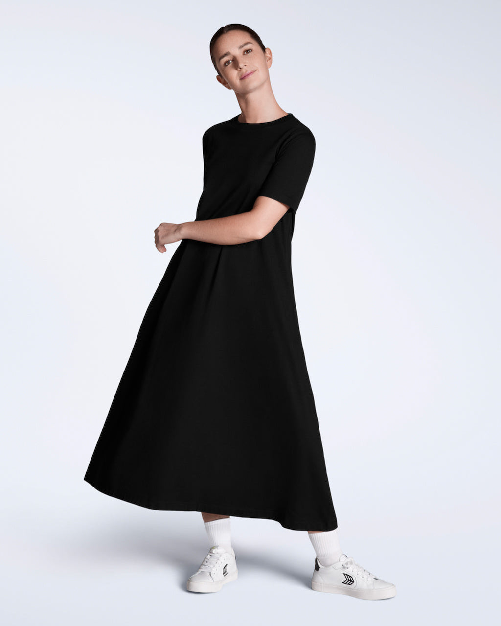 Long Line Organic T-Shirt Dress