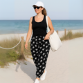 Black White Skull & Crossbones Harem Pants